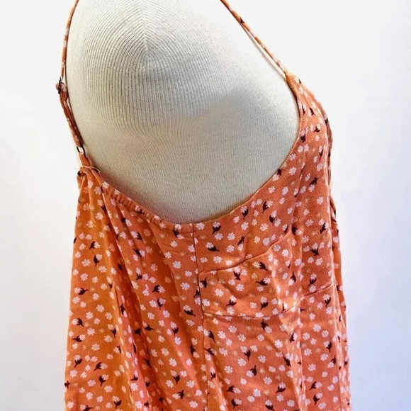 NWT SO GOODS FOR LIFE Juniors Sleeveless Straps Pullover V-Neck Orange Top Sz XL - Picture 7 of 12